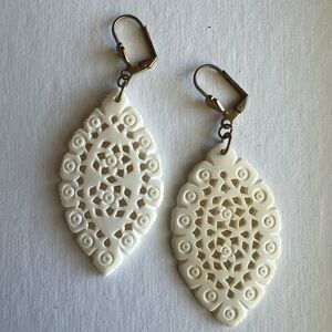 Noonday White Filigree Earrings